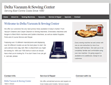 Tablet Screenshot of deltavacandsew.com